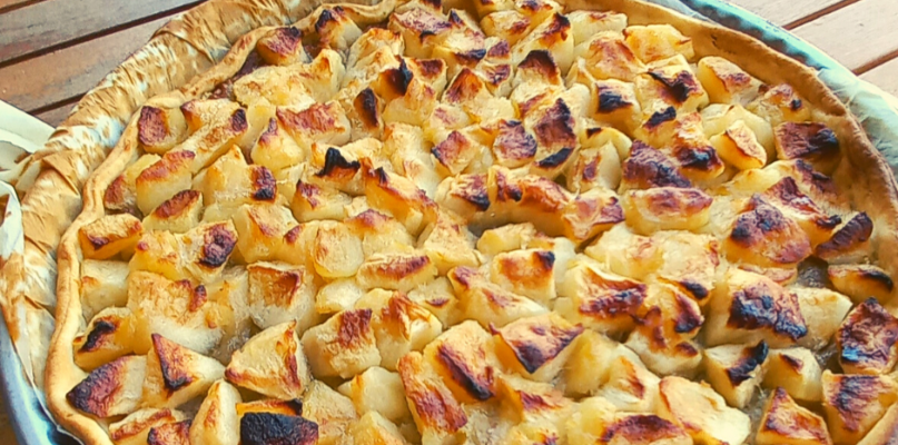 Tarte pomme rhubarbe